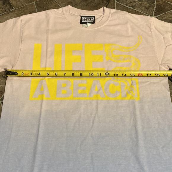 NWT Life’s A Beach Ombré Short Sleeve Tee Sz Small - Picture 5 of 9